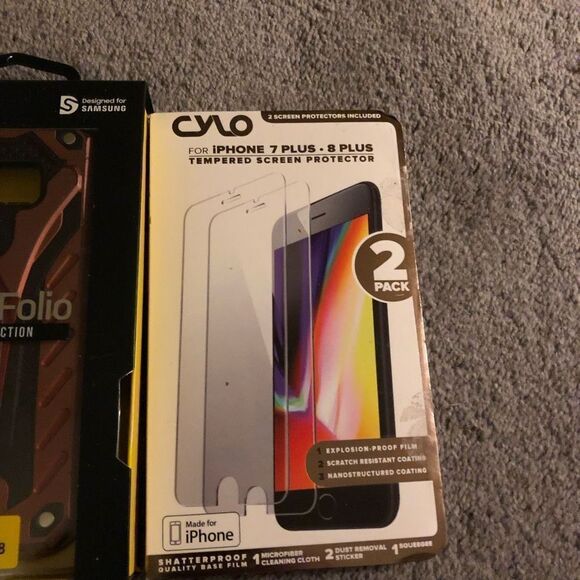 SAMSUNG GALAXY + IPHONE CASE & SCREEN PROTECTOR LOT OTTER BOX ETC - Picture 4 of 5